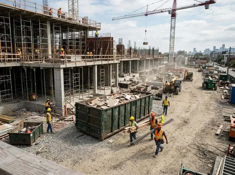 commercial-construction-site-w-002 — frequently asked questions, Low Cost Construction Dumpster Rental in East Newark, NJ